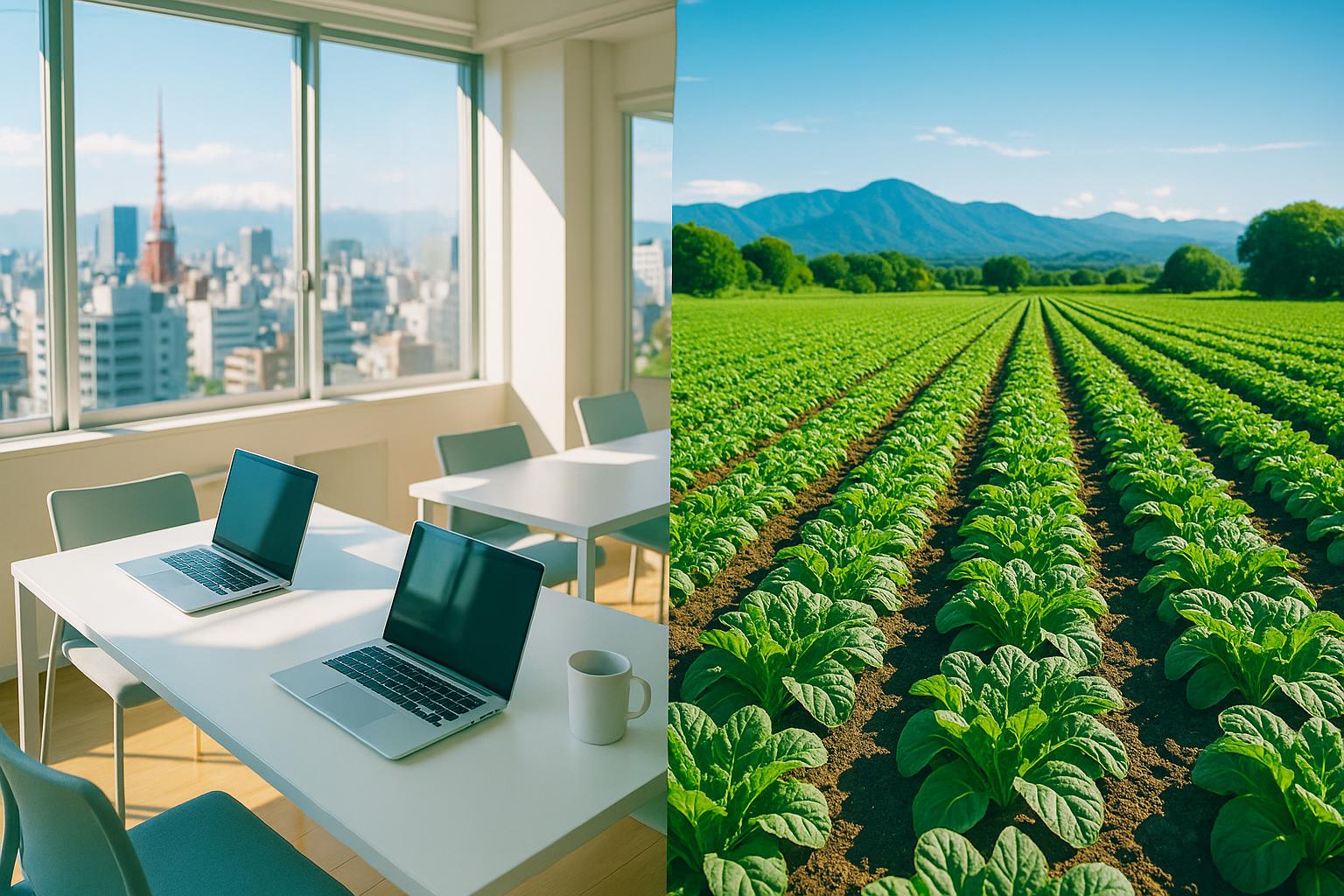 オフィスと畑の融合